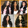 Ishow Brazilian Virgin Human Hair Bundles with Transparent Lace Frontal Closure Body Wave Malaysian Peruvian for Women All Ages 874251474