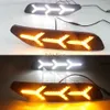 LIPIEC KING KING LED Daytime Lights Case for Volkswagen Polo 2014-2018 Bez wersji lampy przeciwmgielnej, przedni zderzak przedni DRL + żółte sygnały skrętu