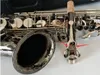 Ny Alto Saxofon Kopia Tyskland JK SX90R Keilwerth Black Nickel Silver Alloy Alto Sax Brass Professionell musikinstrument med hårt fall