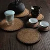 中国の胆汁マルチデザイン静かにエレガントなコアスターティーカップマットティーテーブルの装飾カップパッドのティーカップ茶道のためのパッド
