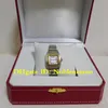 Dans la boîte d'origine Lady W20012C4 Montre en or jaune Quartz Chiffres romains Bracelet en acier inoxydable Femmes Montres Montre-bracelet Dames Wom268b