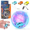 Kısa Yüksek Hızlı Lazer Işığı Otomobil spinner 360 ° rotasyonlar Komik serin ışıkları USB Şarj çocuklar oyuncakları 360 ° döndürme 2 vites