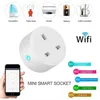 16A UK EU Smart Power Pult с Alexa, Google Home Audio Voice Beless Control, 2,4G Wi -Fi Socket Support Android IOS Phone