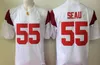 USC Trojans 14 Sam Darnold College football Jerseys 32 O. J Simpson 55 Junior Seau 43 Troy Polamalu University Football Shirts