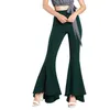 7 색 여성 바지 패션 플레어 바지 넓은 다리 벨 바닥 2020 새로운 스타일 높은 허리 바지