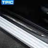 액세서리 문 Sill Scuff 플레이트 가드 탄소 섬유 문 Sills 보호자 스티커 BMW F10 F30 F34 E70 x1 x5 x6 자동차 스타일링