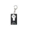 Jag kan inte andas akryl Keychain Key Ring Protest BLM Svart Living Matter Jag kan inte andas multicolor Key Chains Smycken Tillbehör Gåvor