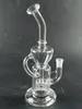 Szklane Dab Rigs MultiFounction Oil palnik Mini Heaty Hookh Palenie Pipe Water Pipe Bong 10.2inch BirdCage Perc