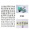 New English Letter Nail Sticker 4pcs Ultra Thin Gummed Black And White Gold And Silver Nail Art Supplies Nails Sticker D27305580874