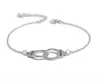 Hot Sale Vintage Silver Color Handcuffs Anklets for Women Bohemian Freedom Ankle Bracelet on the Leg Barefoot Party Jewelry