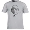 Coolmind Cotton Anime One Punch Man tryckte män t-shirt mode cool bekväm herr tshirt casual t-shirt för