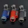 high quality Refillable Butane Gas Windproof Triple Torch lighter Blue Flame Cigar Cigarette Lighters DHL FREE