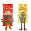 Weihnachten Hängende Flaggen Schaufenster Anhänger Home Party Zimmer Wand Ornament Outdoor Weihnachten Weihnachtsmann Dekoration Tür Flaggen mit Lanyard JK1910