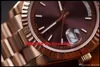 Daydate Rose Gold Orologio di Lusso Watch Day-Date社長オートマチックウォッチOROGIO DA POLSO AUTOOLICO LUSSO OROGIO RELO RE2128