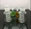 Classic spiral bottle with hanging gourd glass cigarette bottle Wholesale Bongs Oil Burner Pipes Water Pipes Glass Pipe Oil Rigs Smoking Fre