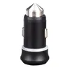 MINI 5V 3.1A Dual USB -portar Hammer Safety Metal Alloy LED -laddare laddare för iPhone 12 13 14 15 Samsung HTC GPS PC