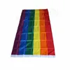 Rainbow Banner Flags 90x150cm Lesbian Gay Pride Polyester Flag Banner Flags Party Supplies Rainbow Flag 100pcs