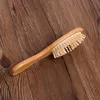 Brosse en bambou naturel entier soins sains Massage peignes à cheveux antistatique démêlant Airbag brosse à cheveux outil de coiffure Satin Hair9163116