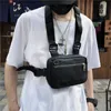 남성 여성 가슴 장비 가방 힙합 streetwear 허리 가방 조정 가능한 전술 가슴 가방 Fanny Pack Streetwear 허리 팩