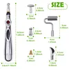 Full Body Massager Electronic Acupuncture Pen Electric Meridians Laser Therapy Heal Massage Pen Meridian Energy Pen Relief Pain Tools Massage Tool