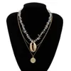 Shell Choker Fashion Handmade Coin Gold Pendant Necklace for Women Girls Beach Bikini Party Hawaii Bohemian Bead Jewelry