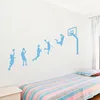 Players de basket-ball Laup Sticker Wall Vinyl Vinyle Murmmaillé Seccules pour les enfants Décoration de la pépinière Décoration Sport pour garçons Salle9946125