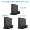 New PS4 PS4 Slim PS4 PRO Vertical Stand with Cooling Fan Cooler Dual Controller Charger Charging Station for SONY Playsta307A