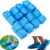 Plastikowe wodoodporne Jednorazowe Obciążenia Do Butów Rain Dywan Dywan Protector Blue Cleaning Cleaning Cover Overshoe Ochrona środowiska EOO1708