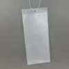 Retail Supplies Plastic PVC Dull Polish Type Price Card Tag Paper Label Sleeve Bags Holders Stock Available or Customized Size in Shop 100pcs