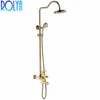 Rolya Rose Gold / ORB / Golden Exposed Luxurious Bathroom Shower Sets Torneiras misturadoras BathShower