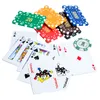 PVC Poker Cards Waterproof Texas Hold'em Playing Cards Black Jack Plastic Game Card Board Creative Gift