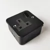 FreeShipping Office Установленный переключатель Тип 86 Nordic Black Industrial Wind Socket Латунный Рычаг Творческий Выключатель Индивидуальное время 15 дней