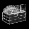 Free shipping US STOCK Wholesales 4 Drawers Integrated Acrylic Makeup Case Cosmetics Organizer Transparent