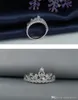 Yhamni Original 925 Sterling Silver Crown Ring Princess Style Cubic Zirconia Jewelry Engagement Wedding Ring for Women ZR1784954638
