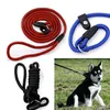 Pet Dog Nylon Collare regolabile Training Loop Slip Leash Corda Lead Small Size Rosso Blu Nero Colore