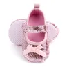 Nowa fantazyjna niemowlę dziewczynka Bling cekinów buty dzieci piękne buty przeciwpoślizgowe Bowknot Prewalk Casual Kids Princess Prewalker