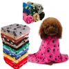 Pet Dog Blanket Dog Claw Printed Blankets Throws Pet Cat Sleeping Mat Pets Bath Towel Warm Winter Pet Supplies