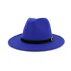 Wool Felt Fedora Panama Hat Women Lady Wool Wide Brim Casual Outdoor Jazz Cap 16 colors