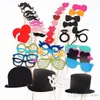 Hot Home Festive Event Set of 44 Photo Booth Prop Mustache Eye Glasses Lips on a Stick Mask Funny Wedding Party Photography XB1