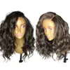 OuLAer Glueless 13x6 Front Spets Wigs Human Hair With Baby Hair Wavy Peruansk Nonremy Pre Plucked Natural Hair 150 Density8918866