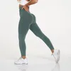 Hot Seamless Knitted Exaggerates Hips Moisture Wicking Yoga Pants Sports Fitness Trousers Sexy Hip Women's Leggings