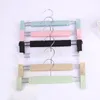 Colorful Plastic Pants Hanger Nonslip Clothing Lingerie Underwear Hangers Rack with Clip