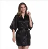 Femmes Satin Silk Robe Bathrobe Kimono Lady Nightwear Robe Vêtements décontractés Femmes Sleepwear5425693