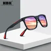 Wholesale-HBK Fashion Polarized Sunglasses Men Women Square Frame Brand DesGlasses Male Quality Driving Goggles Gafas De Sol