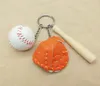 New Baseball Keychain Bag Pendant Keychains Baseball Fan Supplies Gift Sports Souvenirs Key Ring Epacket ship