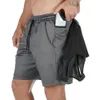 Bieganie Szybkie Suche Szorty Męskie Gym Fitness Sport Bermudy Jogging Szkolenia Krótkie Spodnie Letnie Męskie Plażowe Plażowe spodnie dresowe