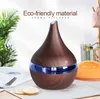 Wholesale 300ml Electric USB Aroma air diffuser wood Ultrasonic air humidifier Essential oil Aromatherapy cool mist maker for home car