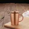 Stainless Steel Coffee Cups Double Layer Anti Scald Mugs With Handle Portable Mug Eco Friendly Drinking Cup Water Bottle GGA1924