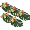 Symulacja liść sztuczna roślina liść palmy na hawajskie dżungla plażowa grupa dekoracja lasy deszczowej impreza 1248I