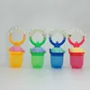 New Kids Feeding Safe Supplies Teat Pacifier Ring Baby Dummies Teethers Nipple Fresh Food Nibbler Feeder